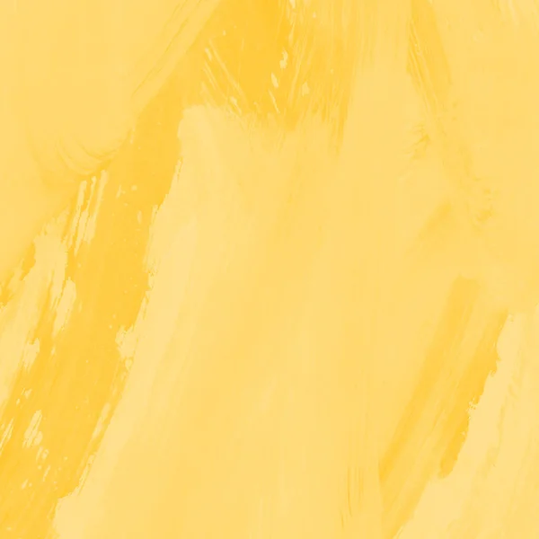 Желтая Реалистичная Текстура Акварели Бумажном Фоне — стоковое фото