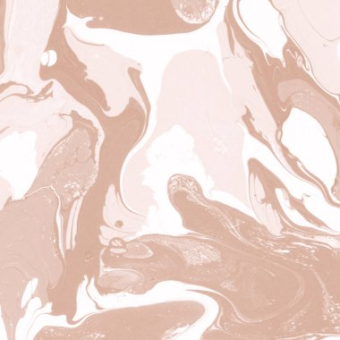 Kağıt üzerinde turuncu mermer mürekkep dokusu. Mermer taş resim.