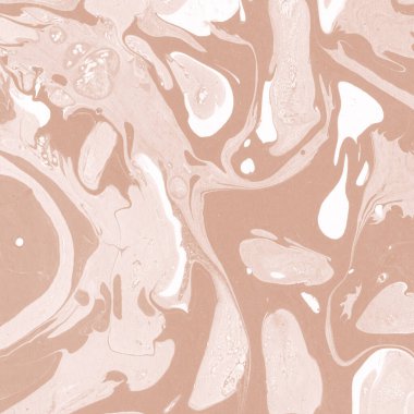 Kağıt üzerinde turuncu mermer mürekkep dokusu. Mermer taş resim.