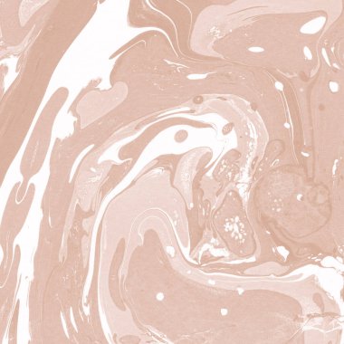 Kağıt üzerinde turuncu mermer mürekkep dokusu. Mermer taş resim.