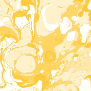 Sarı mermer arkaplan boya sıçrama deseni ile