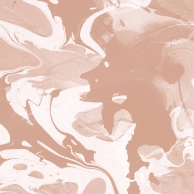 Kağıt üzerinde turuncu mermer mürekkep dokusu. Mermer taş resim.