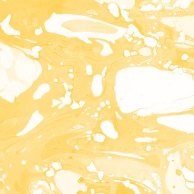 Sarı mermer arkaplan boya sıçrama deseni ile