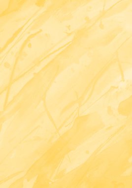 Kağıt arkaplanda sarı gerçekçi suluboya dokusu.