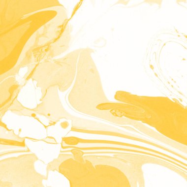 Sarı mermer arkaplan boya sıçrama deseni ile