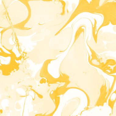 Sarı mermer arkaplan boya sıçrama deseni ile