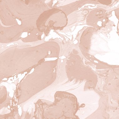 Kağıt üzerinde turuncu mermer mürekkep dokusu. Mermer taş resim.