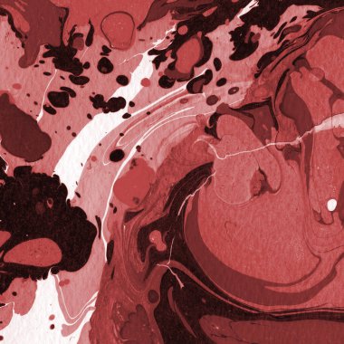 Boya desenli kırmızı mermer arkaplan