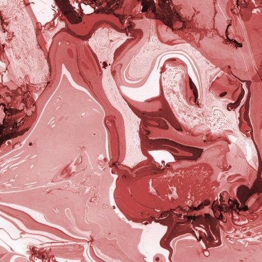 Boya desenli kırmızı mermer arkaplan