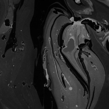 Kağıt arkaplanda siyah mermer mürekkep dokusu. Mermer taş resim.