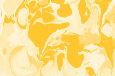Sarı mermer arkaplan boya sıçrama deseni ile