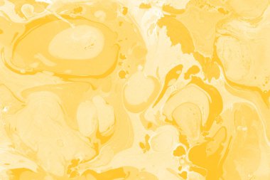 Sarı mermer arkaplan boya sıçrama deseni ile