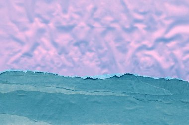 Çeşitli kağıtların kolajı, renkli soyut arkaplan  