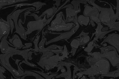 Kağıt arkaplanda siyah mermer mürekkep dokusu. Mermer taş resim.