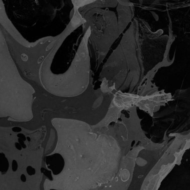 Kağıt arkaplanda siyah mermer mürekkep dokusu. Mermer taş resim.