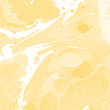 Sarı mermer arkaplan boya sıçrama deseni ile