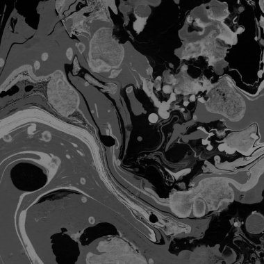 Kağıt arkaplanda siyah mermer mürekkep dokusu. Mermer taş resim.