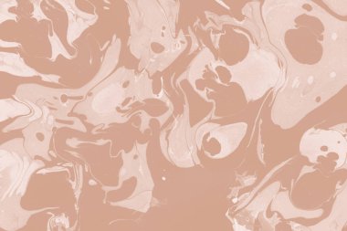 Kağıt üzerinde turuncu mermer mürekkep dokusu. Mermer taş resim.