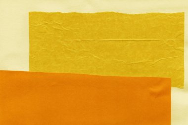 Çeşitli kağıtların kolajı, renkli soyut arkaplan  