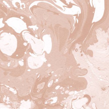 Kağıt üzerinde turuncu mermer mürekkep dokusu. Mermer taş resim.