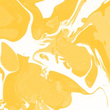 Sarı mermer arkaplan boya sıçrama deseni ile