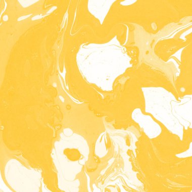 Sarı mermer arkaplan boya sıçrama deseni ile