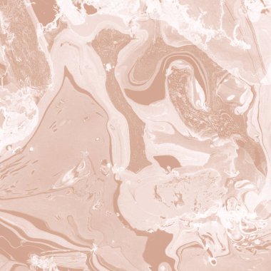 Kağıt üzerinde turuncu mermer mürekkep dokusu. Mermer taş resim.