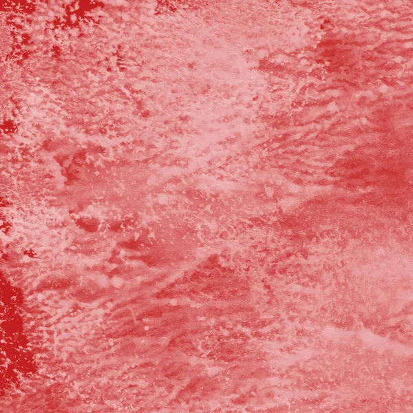 Fondo Acuarela Roja Con Textura Papel Realista — Foto de Stock