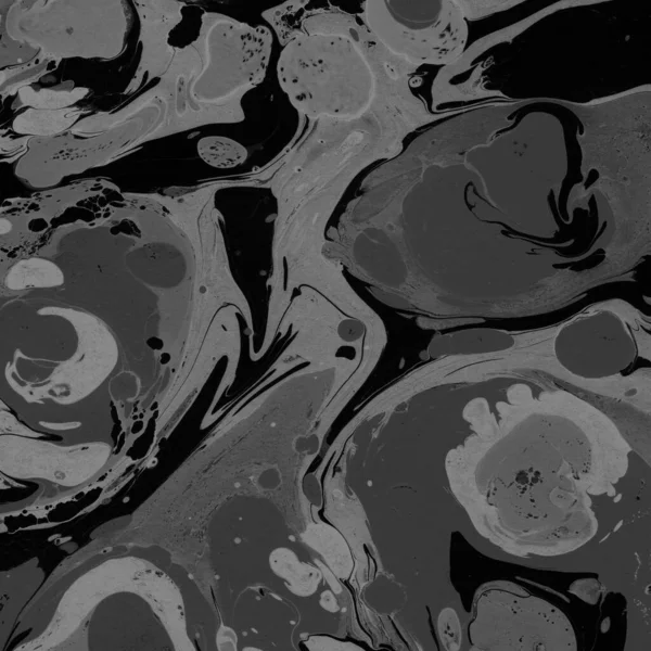 Kağıt arkaplanda siyah mermer mürekkep dokusu. Mermer taş resim.