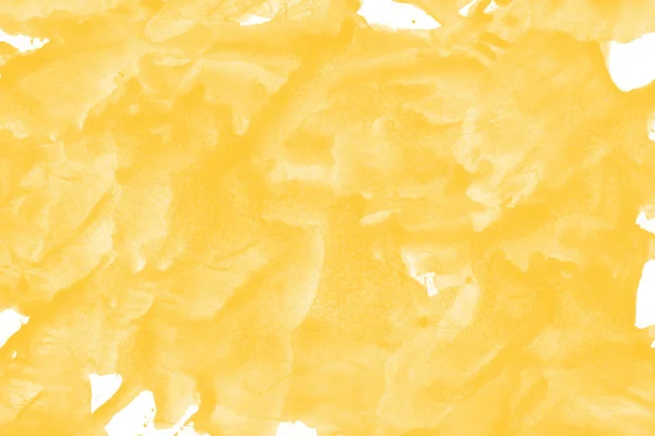 Жовтий Акварельний Фон Реалістичною Текстурою Паперу — стокове фото