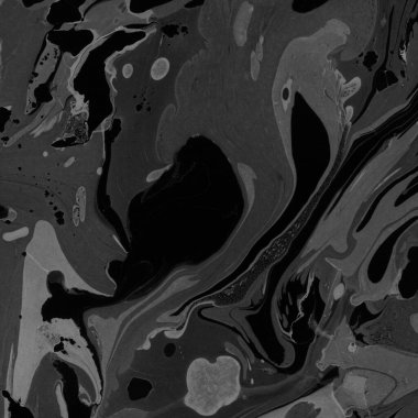 Kağıt arkaplanda siyah mermer mürekkep dokusu. Mermer taş resim.