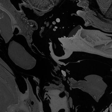 Kağıt arkaplanda siyah mermer mürekkep dokusu. Mermer taş resim.