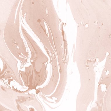 Kağıt üzerinde turuncu mermer mürekkep dokusu. Mermer taş resim.