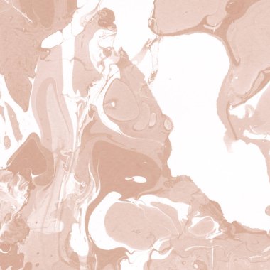 Kağıt üzerinde turuncu mermer mürekkep dokusu. Mermer taş resim.