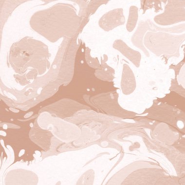 Kağıt üzerinde turuncu mermer mürekkep dokusu. Mermer taş resim.