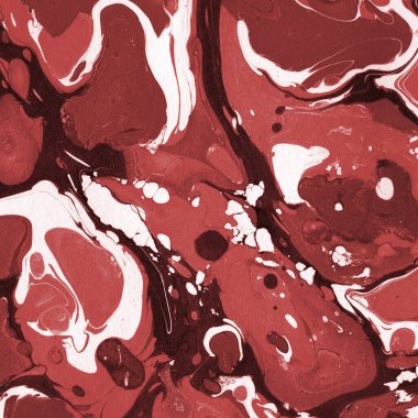 Boya desenli kırmızı mermer arkaplan