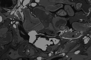 Kağıt arkaplanda siyah mermer mürekkep dokusu. Mermer taş resim.