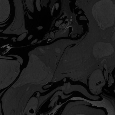 Kağıt arkaplanda siyah mermer mürekkep dokusu. Mermer taş resim.