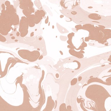 Kağıt üzerinde turuncu mermer mürekkep dokusu. Mermer taş resim.