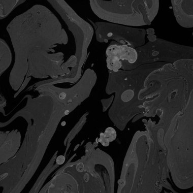 Kağıt arkaplanda siyah mermer mürekkep dokusu. Mermer taş resim.