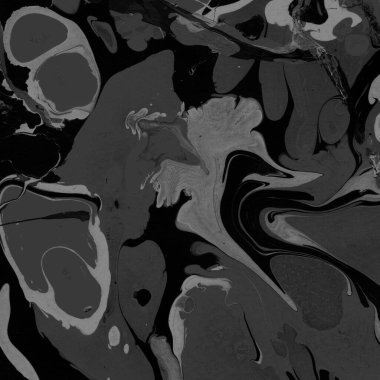 Kağıt arkaplanda siyah mermer mürekkep dokusu. Mermer taş resim.