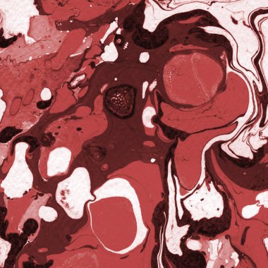 Boya desenli kırmızı mermer arkaplan