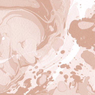 Kağıt üzerinde turuncu mermer mürekkep dokusu. Mermer taş resim.