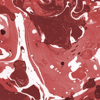 Boya desenli kırmızı mermer arkaplan