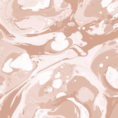 Kağıt üzerinde turuncu mermer mürekkep dokusu. Mermer taş resim.