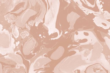 Kağıt üzerinde turuncu mermer mürekkep dokusu. Mermer taş resim.