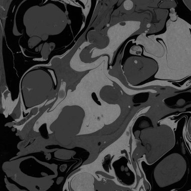 Kağıt arkaplanda siyah mermer mürekkep dokusu. Mermer taş resim.