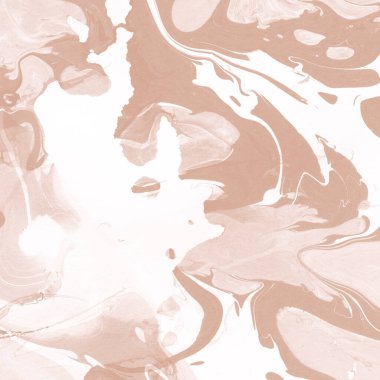 Kağıt üzerinde turuncu mermer mürekkep dokusu. Mermer taş resim.