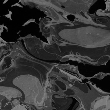 Kağıt arkaplanda siyah mermer mürekkep dokusu. Mermer taş resim.