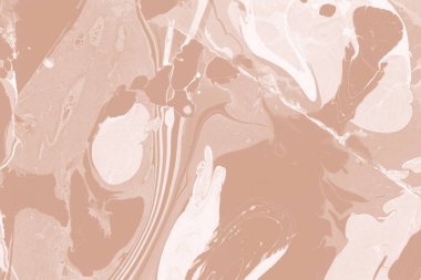 Kağıt üzerinde turuncu mermer mürekkep dokusu. Mermer taş resim.